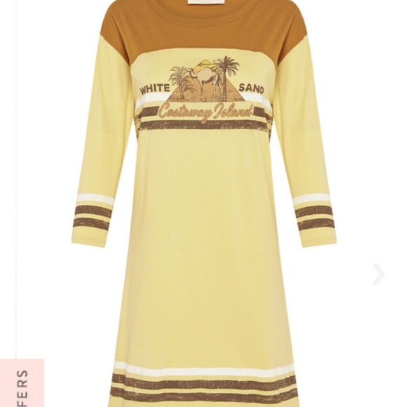 NWT Spell And The gypsy white sand tee dress - Picture 4 of 8